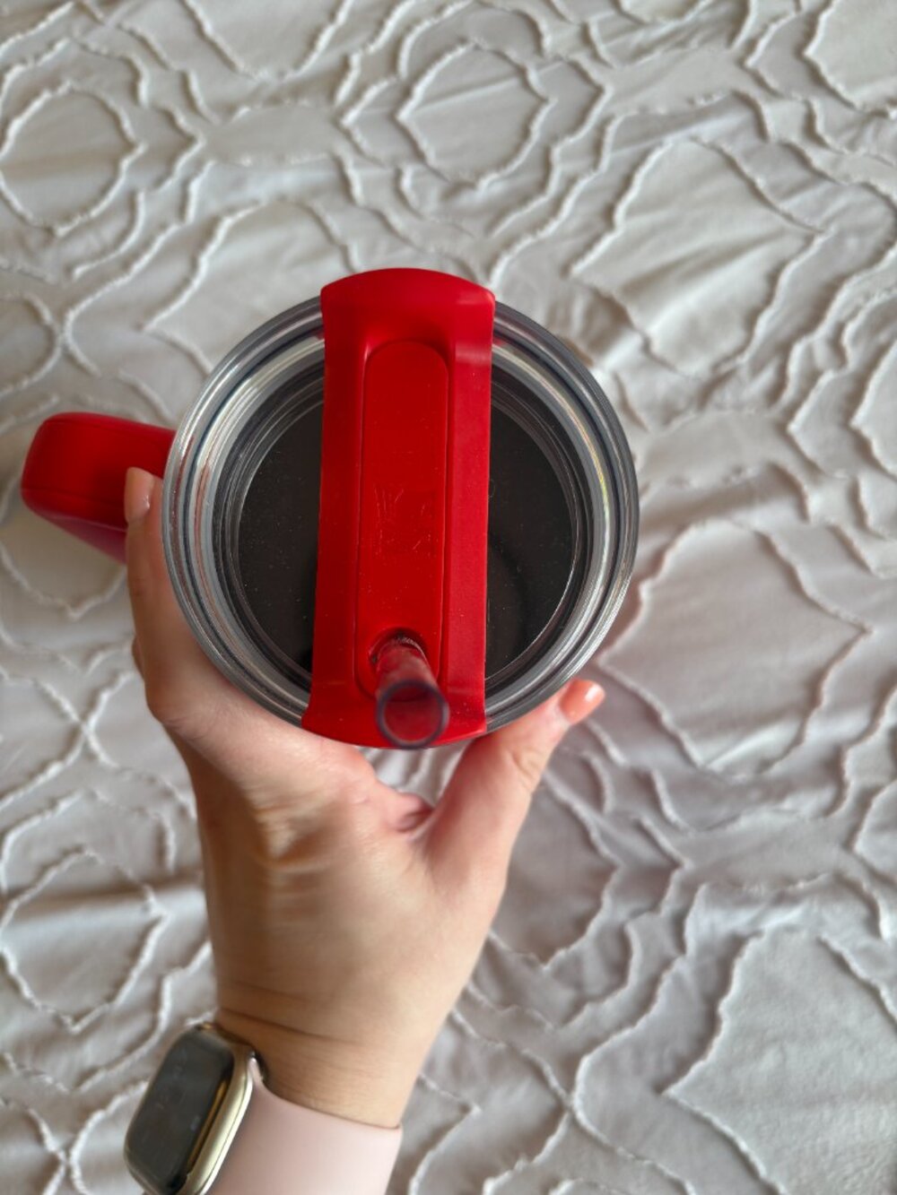 LIMITED EDITION Stanley 30 oz FlowState Quencher Tumbler - Candy Cane Twist - Picture 5 of 8
